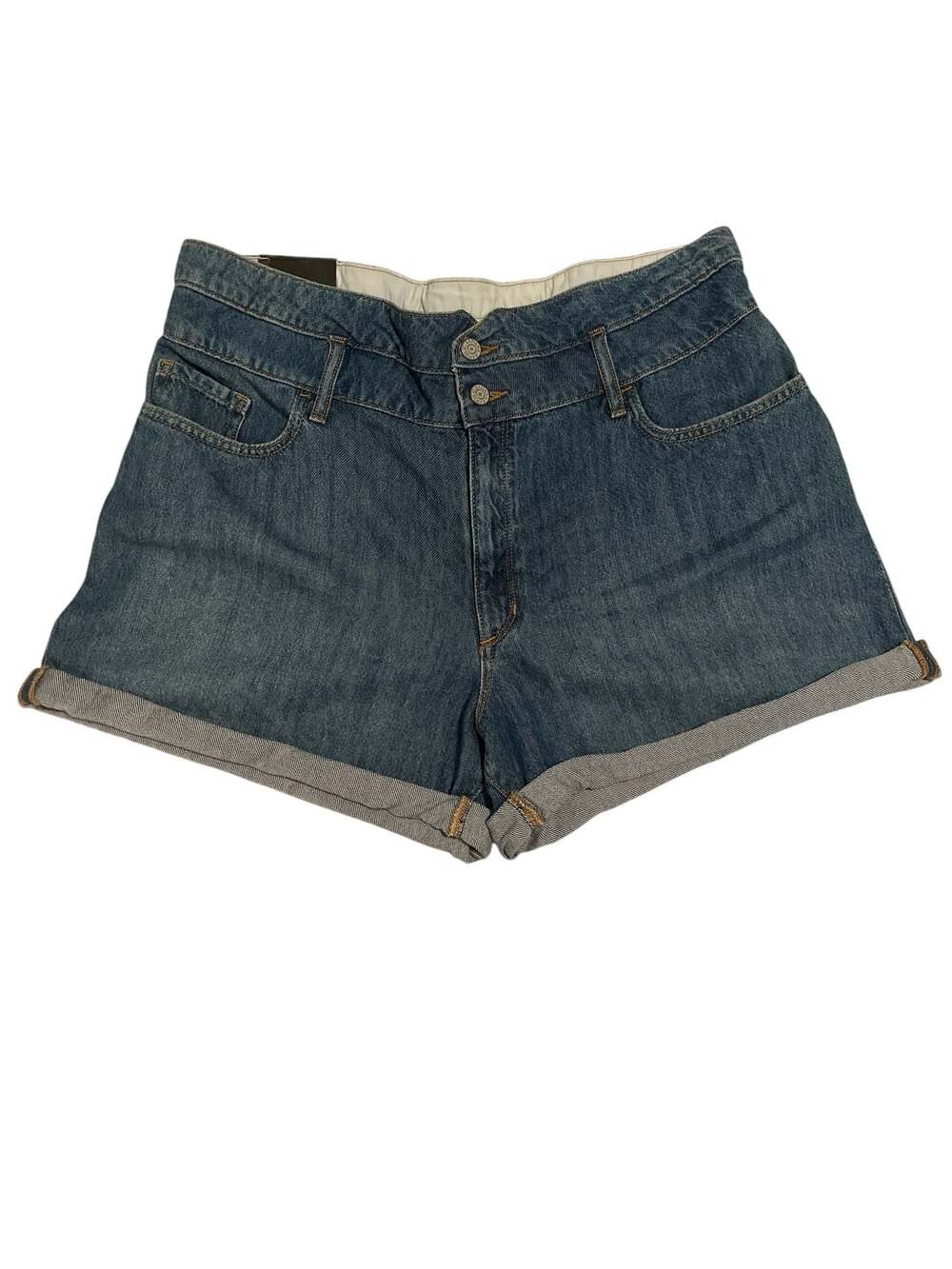 NWT Banana Republic High-Rise Cuffed Denim Shorts Size 33/16 (FB1)